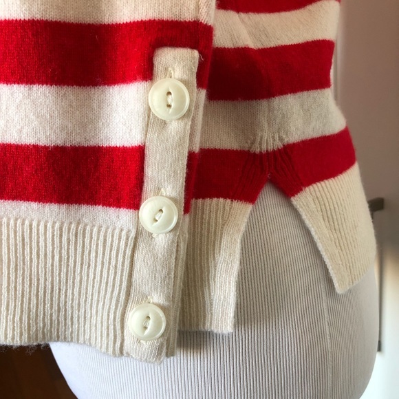 Rag & Bone Cashmere Red stripe sweater - Picture 4 of 5